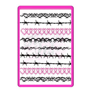 Mixed Barb Wire Decal